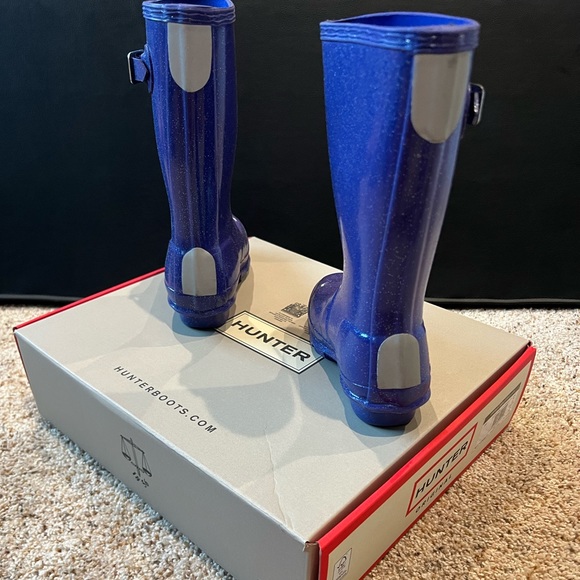 Hunter Original Kids Starcloud boots in Electric Storm - Picture 5 of 16